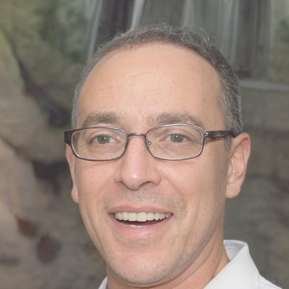 Conseiller financier souriant, représentant l'expertise et l'accompagnement personnalisé